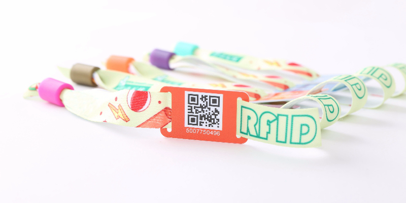 QR Code Fabric Wristbands 